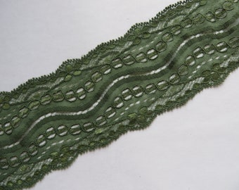 3 m geweldig groen elastisch veter 8 cm breed