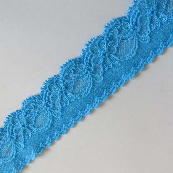 3 m turquoise elastic tip 3.5 cm wide