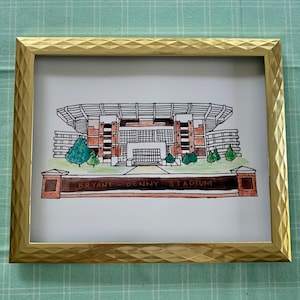 Bryant Denny Stadium Watercolor Print
