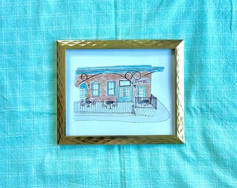 Copper Top, Tuscaloosa AL Watercolor Print