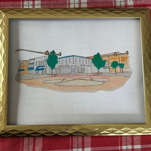 Toomer’s Corner, Auburn AL Watercolor Print - Etsy