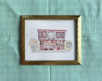 Rounders, Tuscaloosa AL Watercolor Print