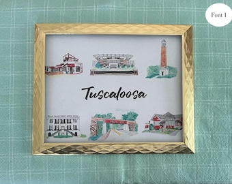 Tuscaloosa Icons Print