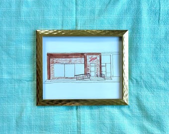 Loosa Brews, Tuscaloosa AL Watercolor Print