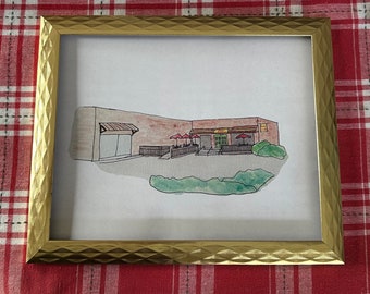 Taco Mama Tuscaloosa Watercolor Print