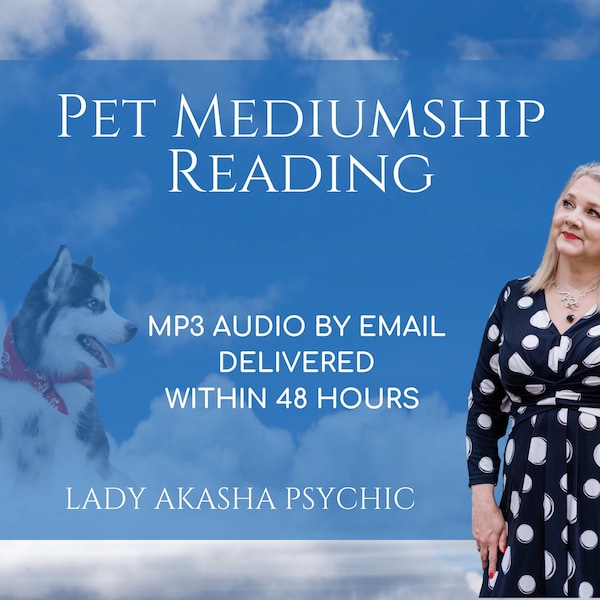 Pet Mediumship Reading, 3 Questions Answered, Animal Communicator, Psychic Reading, Animal Mediumship, Communicate with Pets,