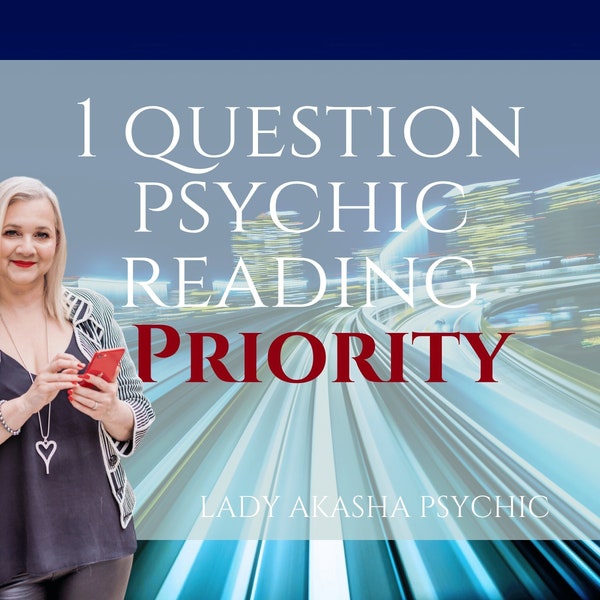 Priority Psychic Reading for 1 Question, Super Fast Response, Personalised Guidance, Fast Reading by email, Expert Advice, TV Psychic