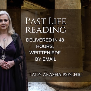 Personalised Past Life Reading, 48 Hour Delivery, Connect with Your Past Lives, Written PDF via Email, Reveal Your Soul&#39;s History