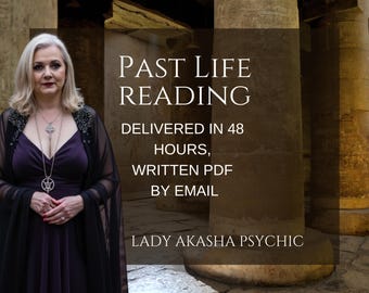 Lectura personalizada de vidas pasadas: Historia del alma y despertar espiritual (PDF) 48 horas por correo electrónico