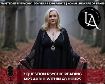 3 Question Tarot Reading by MP3 in 48 Hours, Accurate Channelled Guidance from a Real Psychic - No AI, Just Pure Voice Transmission