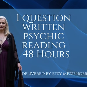 48-Hour Psychic Reading, 1 Question Answered, Accurate Tarot Card Reading, Guidance and Clarity, Delivered via Etsy Messenger, TV Psychic