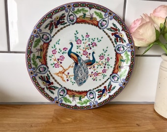 Floral Oriental Vintage Mason/'s Ironstone /'Chinese Garden/' Small Cake StandBonbon Dish