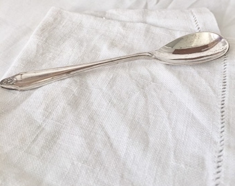 sliver vintage sauce ladle. Vintage EPNS spoon.