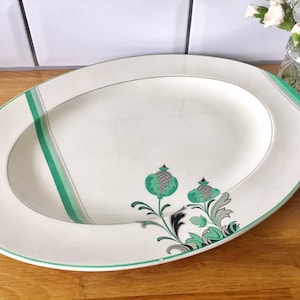 Rare Art Deco J&G Meakin Queen Mab Serving platter. Vintage plate.