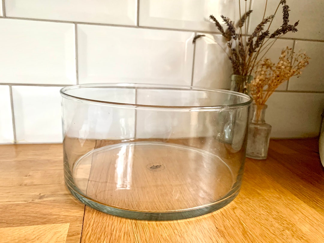 Vintage Cut Glass Bowl. Trifle Bowl. Glass Fruit Bowl Etsy