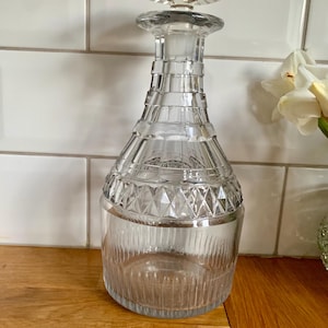 Gorgeous antique cut glass decanter.