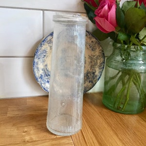 Antique mineral glass bottle.