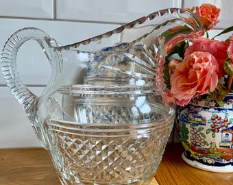 Art Deco vintage pitcher or glass jug