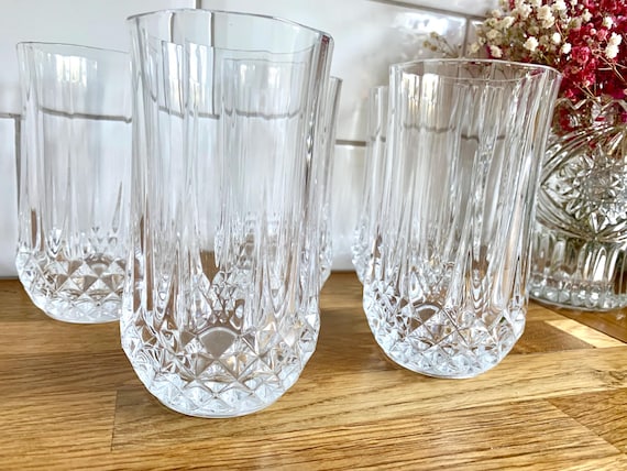 ADERIA CRYSTAL 花器 L R-792 Cristal D'arques Durand Lead Crystal Water Glasses. - Etsy Denmark
