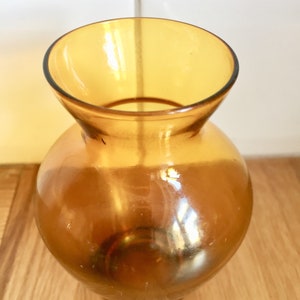 Retro brown glass vase.