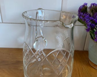 Art Deco vintage pitcher or glass jug