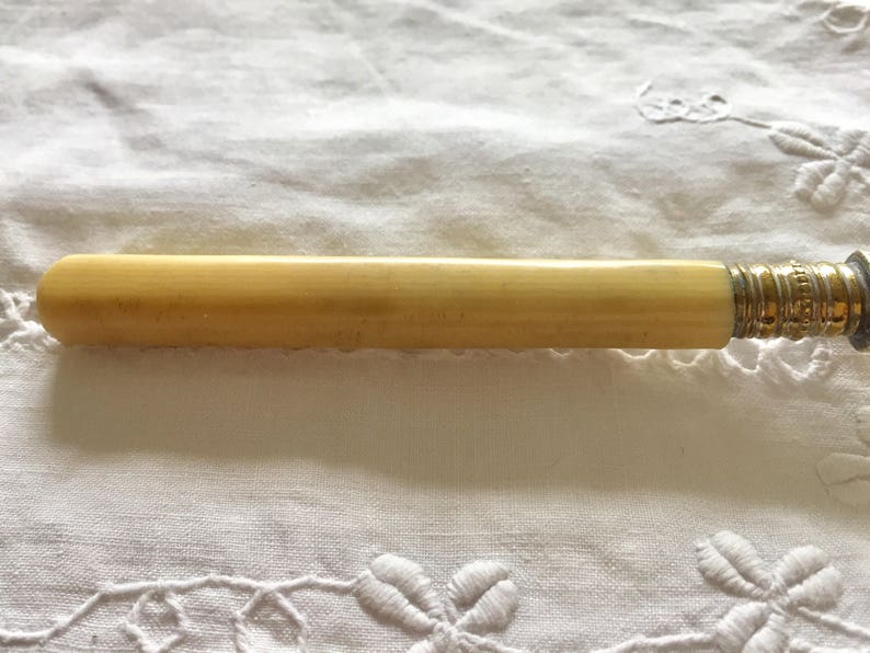 Vintage EPNS resin handled pickle fork Vintage fork