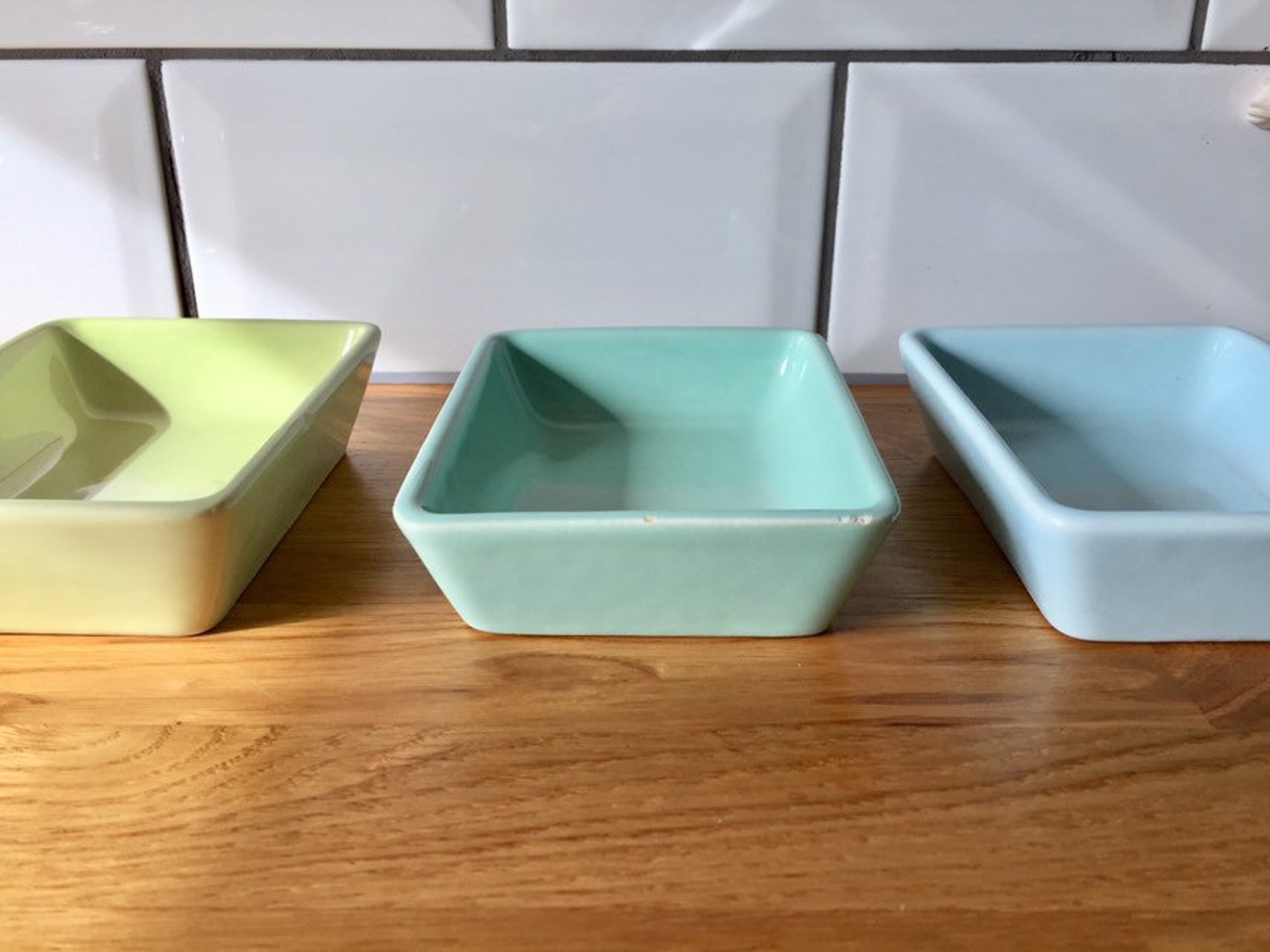Retro Pastel Serving Bowls. 1950's Dipping Bowls. Etsy