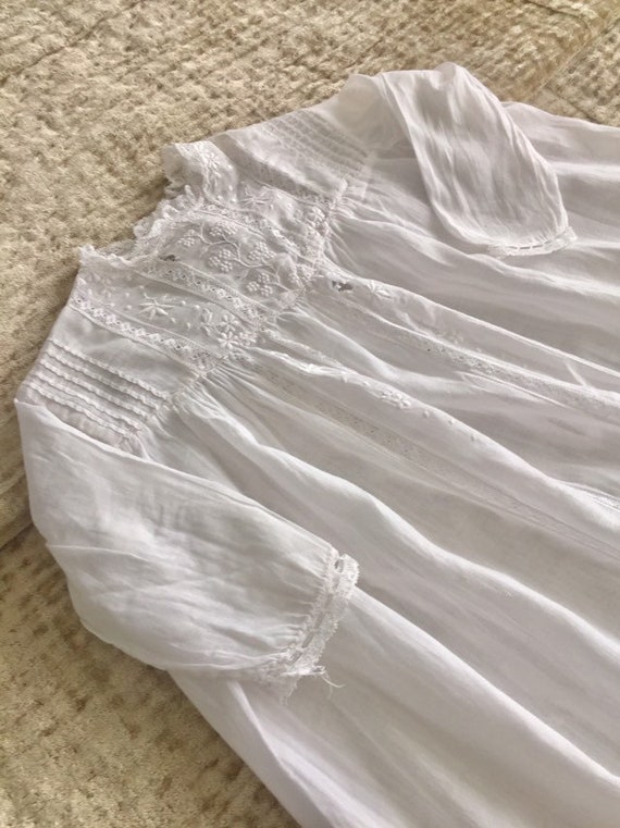 Stunning antique Victorian lace and cotton christe