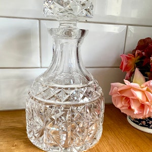Gorgeous antique cut glass decanter.