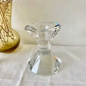 lead crystal antique candlestick.