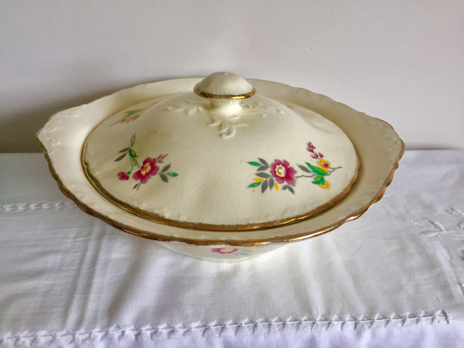 1940 Alfred Meakin Vintage Tureen. Vegetable Dish. Etsy UK