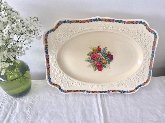 Vintage Crown Ducal Gainsborough Platter - Etsy Vintage Crown Ducal Gainsborough Platter - Etsy