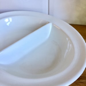 Cuenco para servir dividido vintage de Woods and Sons. Vitrex. Ironstone