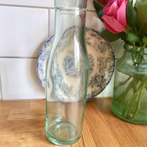 Antique mineral glass bottle.