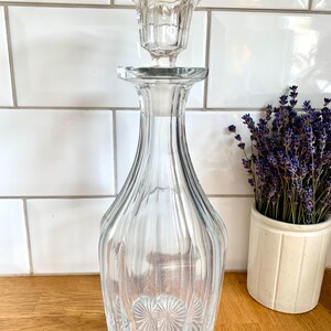 Gorgeous antique cut glass decanter.