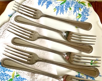 Tenedores de mesa retro de acero inoxidable. X6