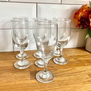 Set of 7 antique sherry glasses.