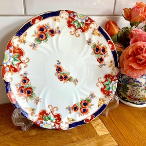 Vintage Victorian hand painted plate.