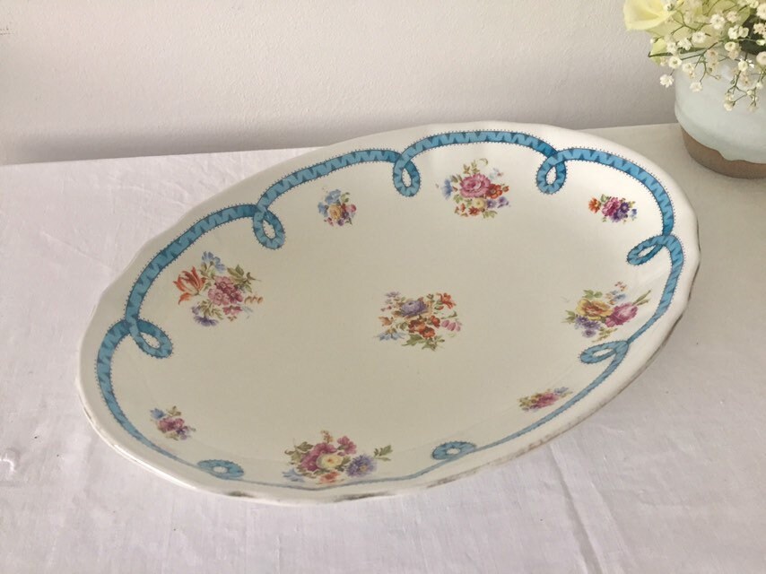 Vintage F. Winkle & Co. Weildon serving plate. Plymouth plate.