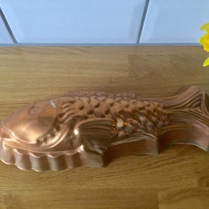 Vintage copper fish mold