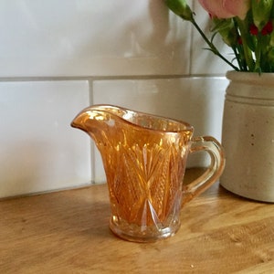 Vintage Pearlescent glass milk jug