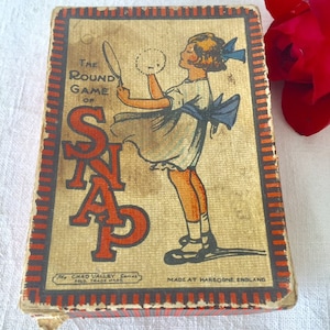 Juego de cartas Snap vintage. Cartas vintage.