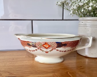 Vintage J&G Meakin Gravy Boat, Art Deco 1930s Ivory China