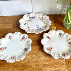 Vintage fine china tea plates x3