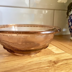 Vintage brown glass dessert bowl.