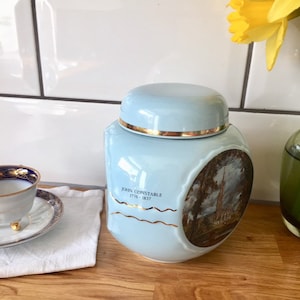 Vintage tea caddy. Twinnings. John Constable. Vintage ginger jar.