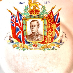 commerative Windsor plate. Coronation Edward VIII  1937.