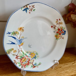 Stunning vintage bone china tea plate.