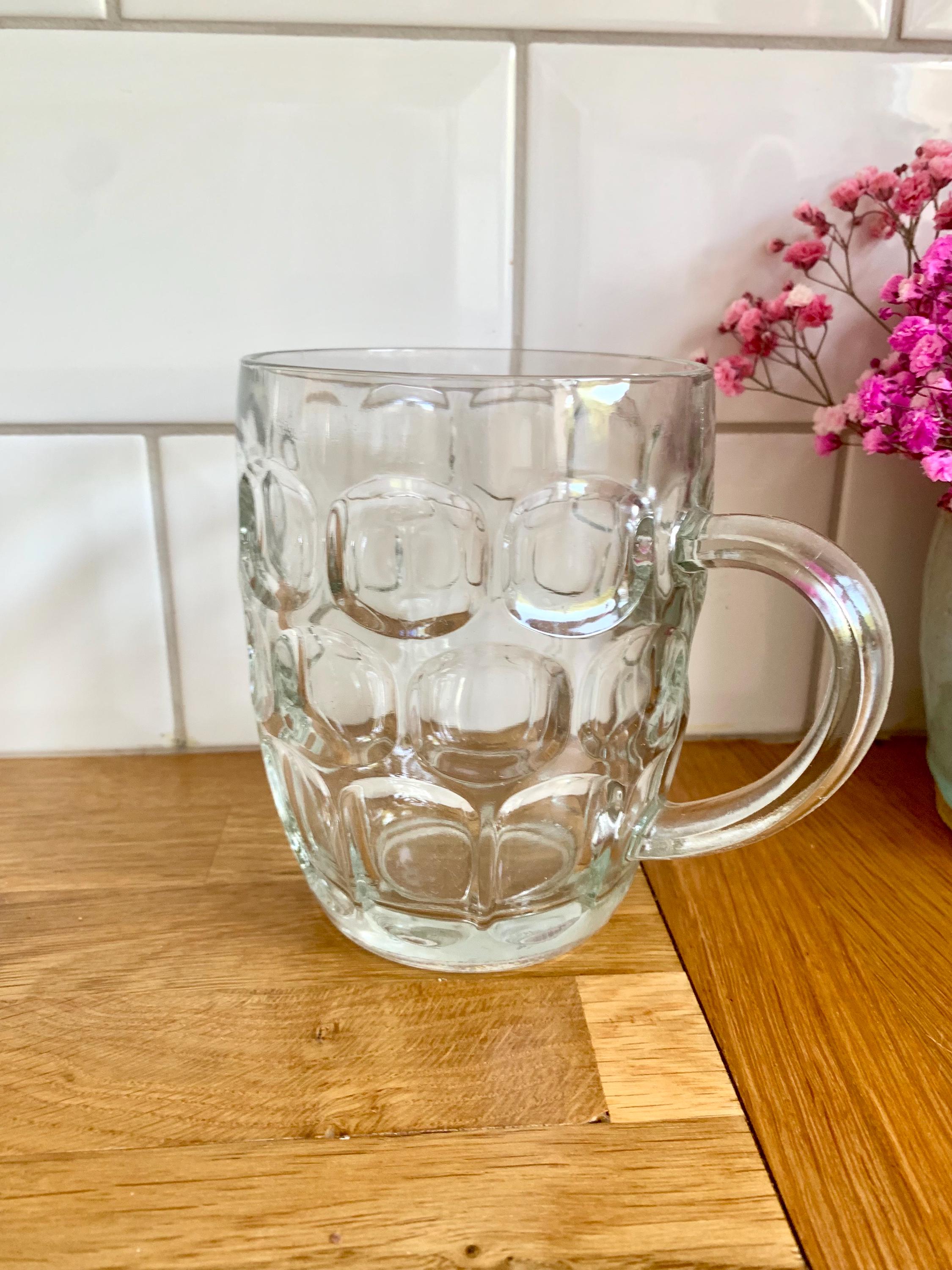 Vintage Dimple Pint Glass: Retro Barware Tankard - Etsy