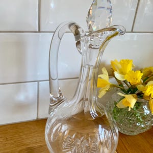 Gorgeous antique cut glass decanter.